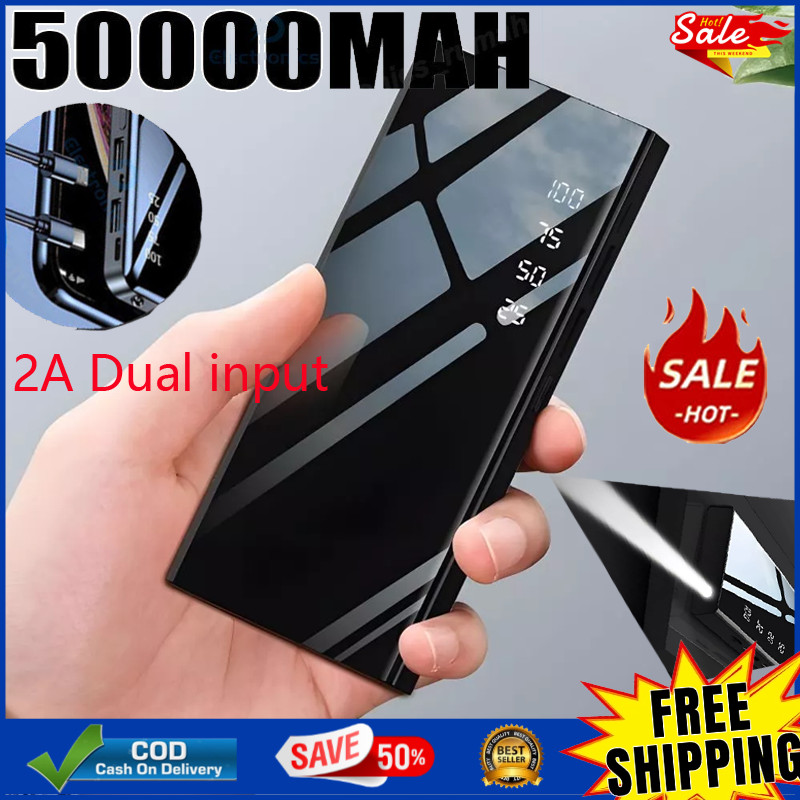 Powerbank 50000mah Digital Display Fast Charging Super Slim