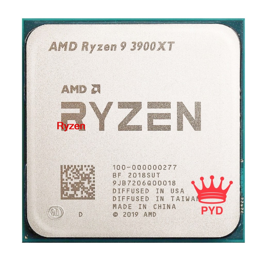 AMD Used Ryzen 9 3900XT R9 3900XT Twelve-Core Twenty four-Thread 3.8G L3/64M 105W CPU Socket AM4 100