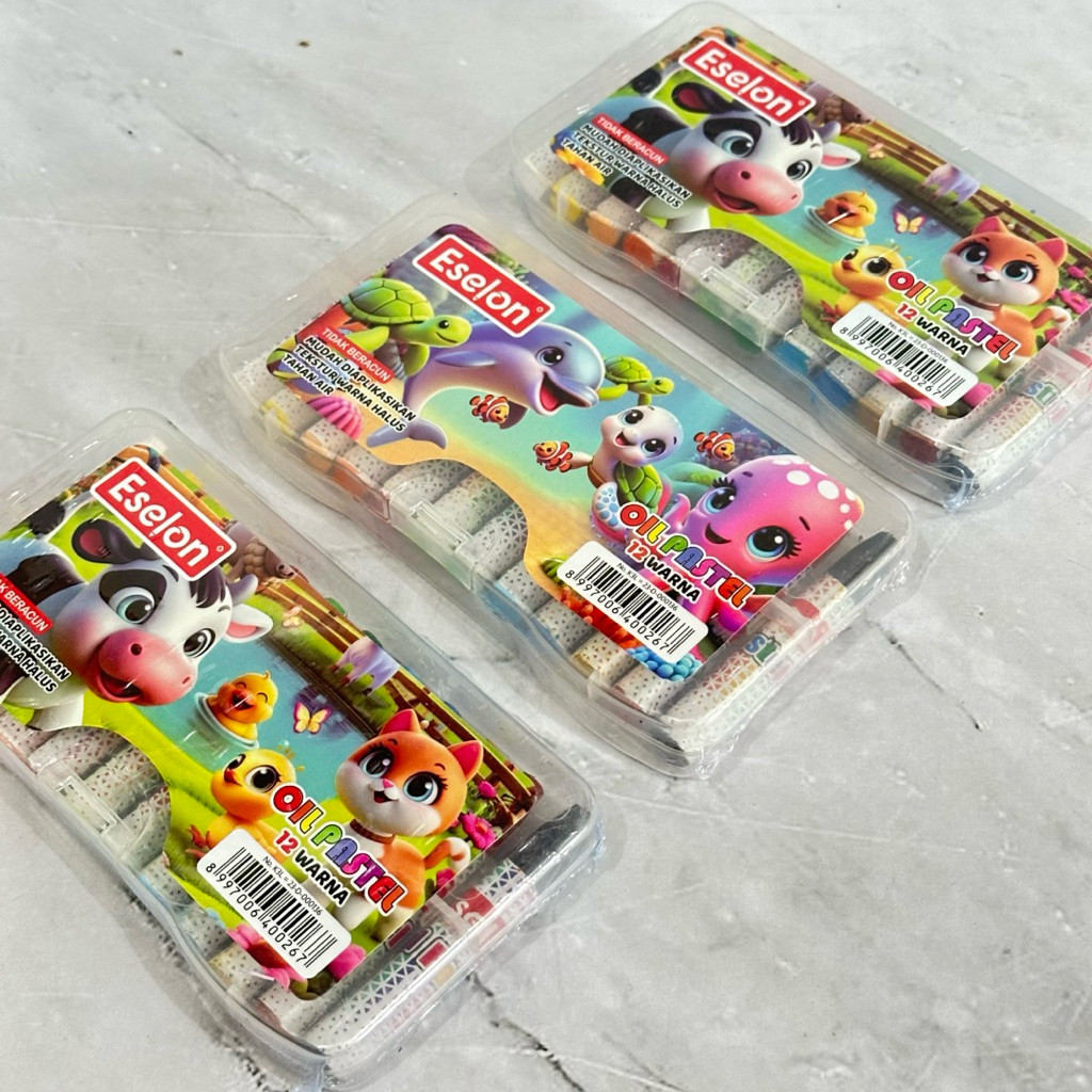 

SATU SET Oil pastel crayon murah eselon 12 warna