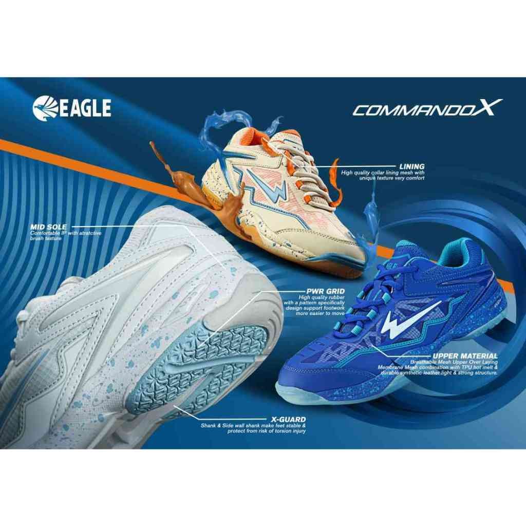Eagle Sepatu Bulutangkis Commando X  Badminton Shoes Unisex
