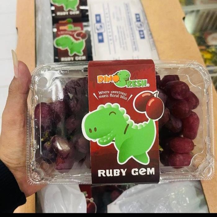 

anggur ruby red gem - dino fresh anggur red gem ruby sweet pack 500 grm