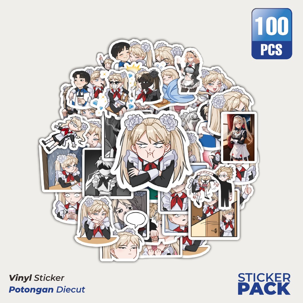 

Stiker Vinyl Stiker Kartun Cute Annie Waterproof Aesthetic- Untuk Laptop, Motor, dan Helm - Paper Stationery Pack