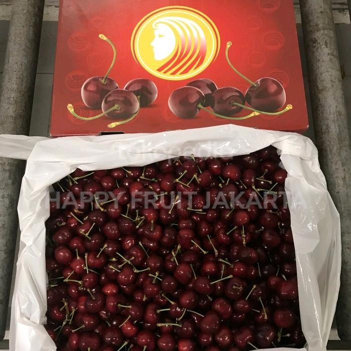 

Cherry red usa | ceri merah manis | Buah cherry usa box 5 kg