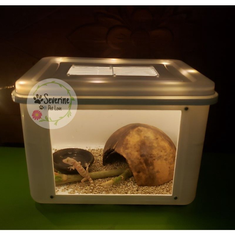 Terlaris box reptil Kandang gecko Box Terrarium Reptile  Terarium kandang kadal kandang Gecko  box t
