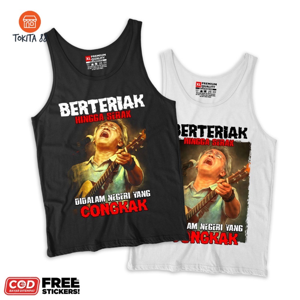 Kaos Oblong Lekbong Iwan fals Sumbang bahan Katun - Lekbong Iwan fals - Baju Lekbong Oblong Pria Wan