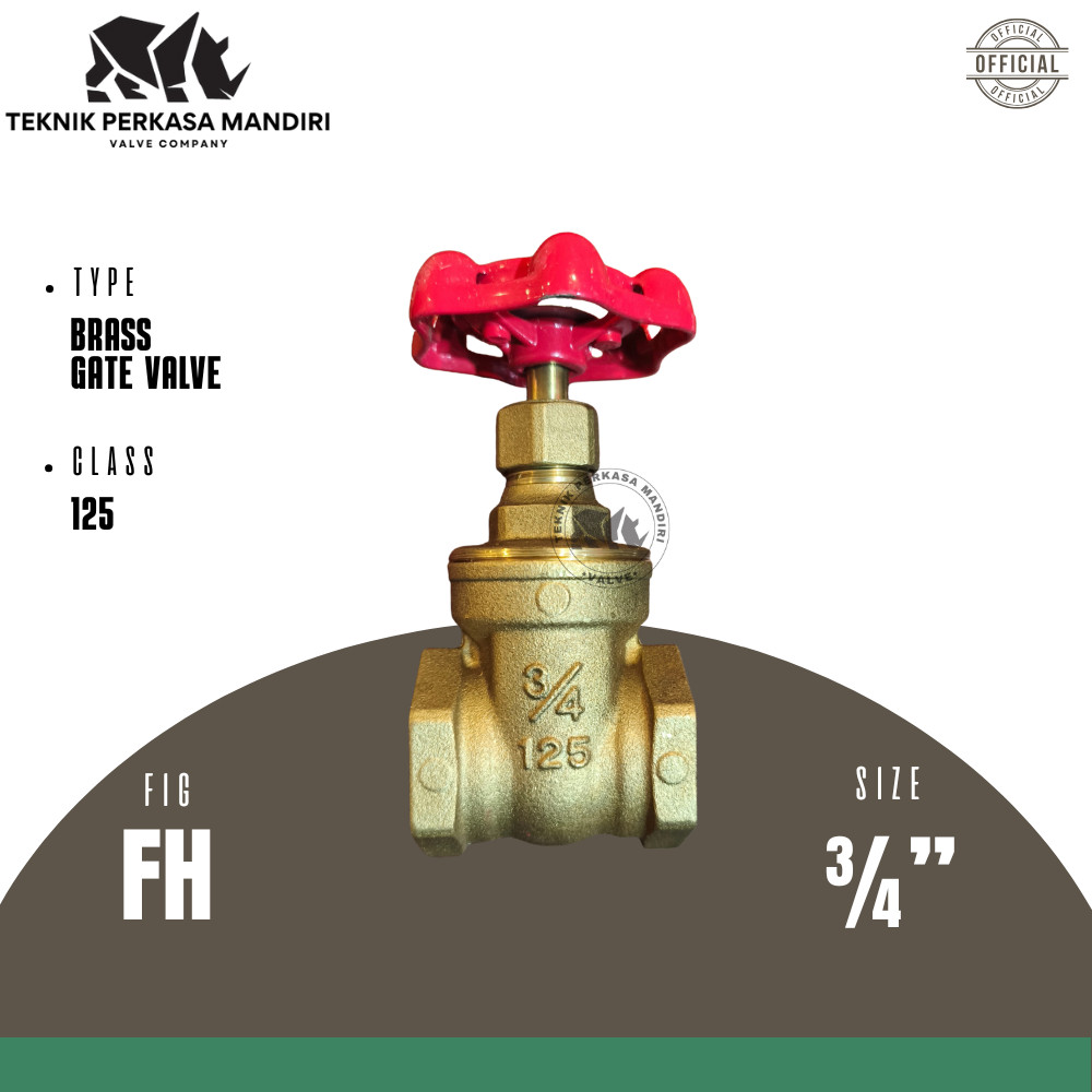 KITZ Gate Valve 3/4" Inch Kuningan Original