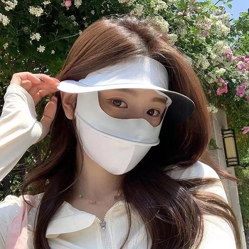 _ REY - PROMO Topi Masker Multifungsi Ultraviolet UV Anti Matahari Model Korea 2024 Yw-7