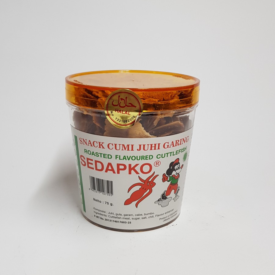 

Snack Cumi Juhi Garing Panggang Sedapko 75gram