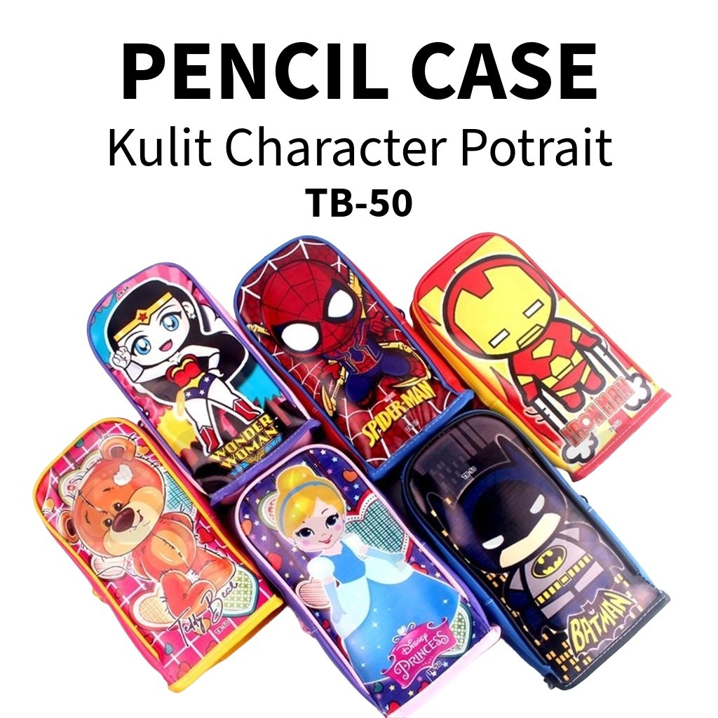 

❤️️Tempat Pensil Kulit Karakter / Berdiri TB 50 / Kotak pensil fancy❤️️