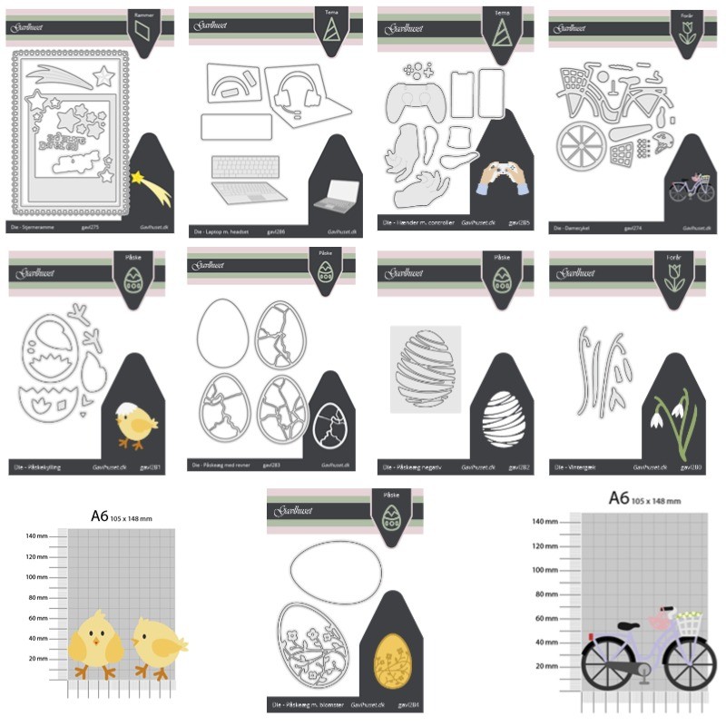 

Star Frame 2025 New Easter Egg Cracks Flowers Bike Metal Cutting Die Silicone Stamps Scrapbooking Stencil Photo Album Card DIY