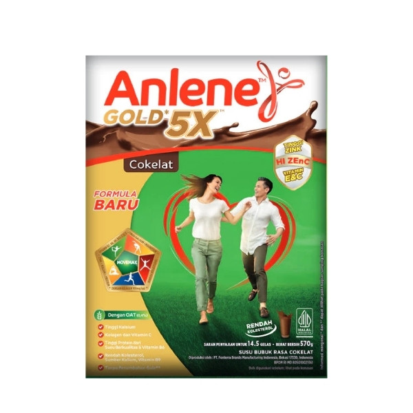 

ANLENE GOLD 5X COKELAT 570 GR
