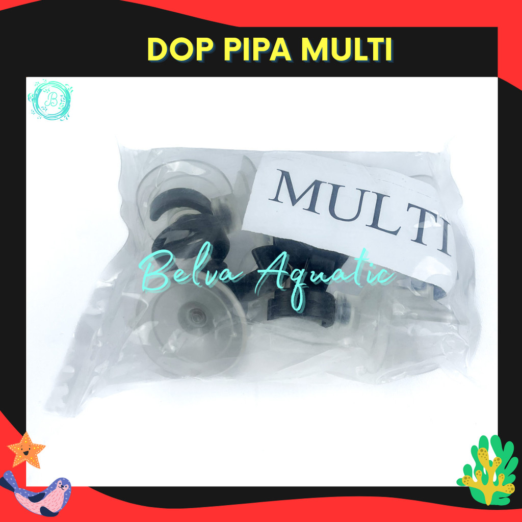 Multi Dop Pipa Aquarium Dop Tempel Pipa Bening Dop Pipa Aquarium Dop Lampu