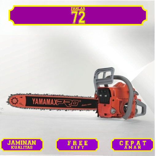 Chain Saw Yamamax Pro / Mesin Potong Kayu 22" GX58, 22" GX58 LASER, 22" GX58 OREGON, 36" GX-070