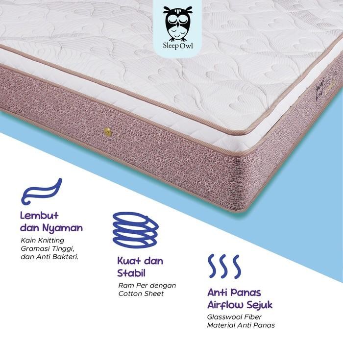 Promo SLEEP OWL SPRINGBED Spring Bed Matras Ultimate 160 x 200 Full Set - Matras Only, 160