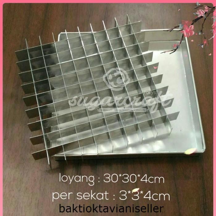 Loyang sekat 30cm / loyang cake potong - Warna