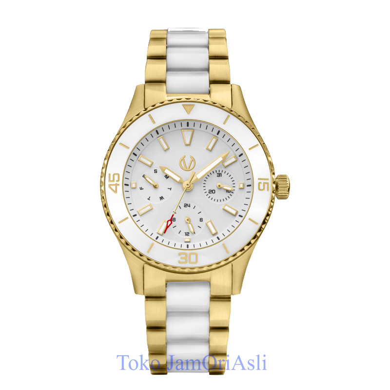 Promo Original Christ Verra Casual Women's Watches Jam Tangan Wanita Tali Rantai Lady Bold CV 12351L