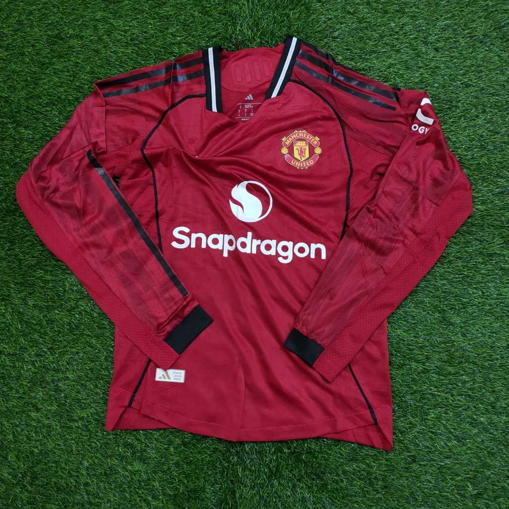 (PLAYER ISSUE) LONGSLEEVE LS JERSEY BOLA MU HOME 2025/2026 LENGAN PANJANG NEW