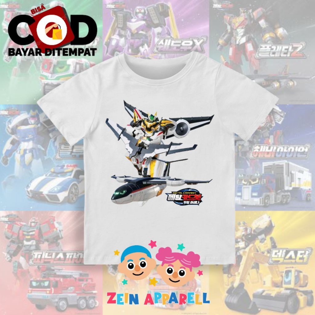 Baju Anak Robot Metal Cardbot Sky Gallop / Kaos Anak Robot Metal Cardbot Sky Gallop - Fashion Anak R