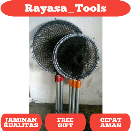 Serokan Ikan Besar jumbo seser ikan lele gagang besi untuk lele, patin, nila