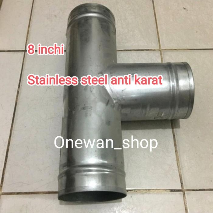sambungan T pipa ducting 8 inchi / Te ducting 8" / sok T ducting 8"