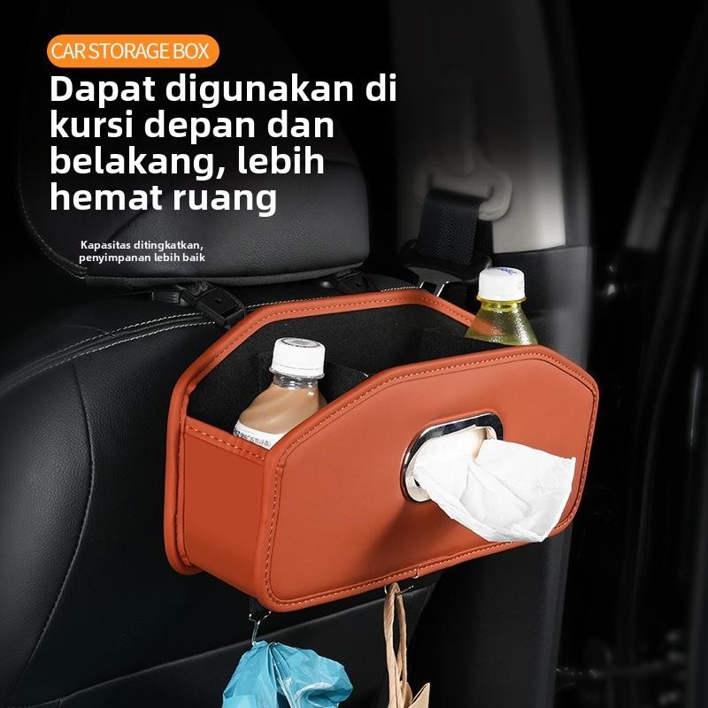 Tempat Tisu Mobil Premium Organizer Multifungsi untuk Armrest Kotak Penyimpanan Tempat Penyimpanan M