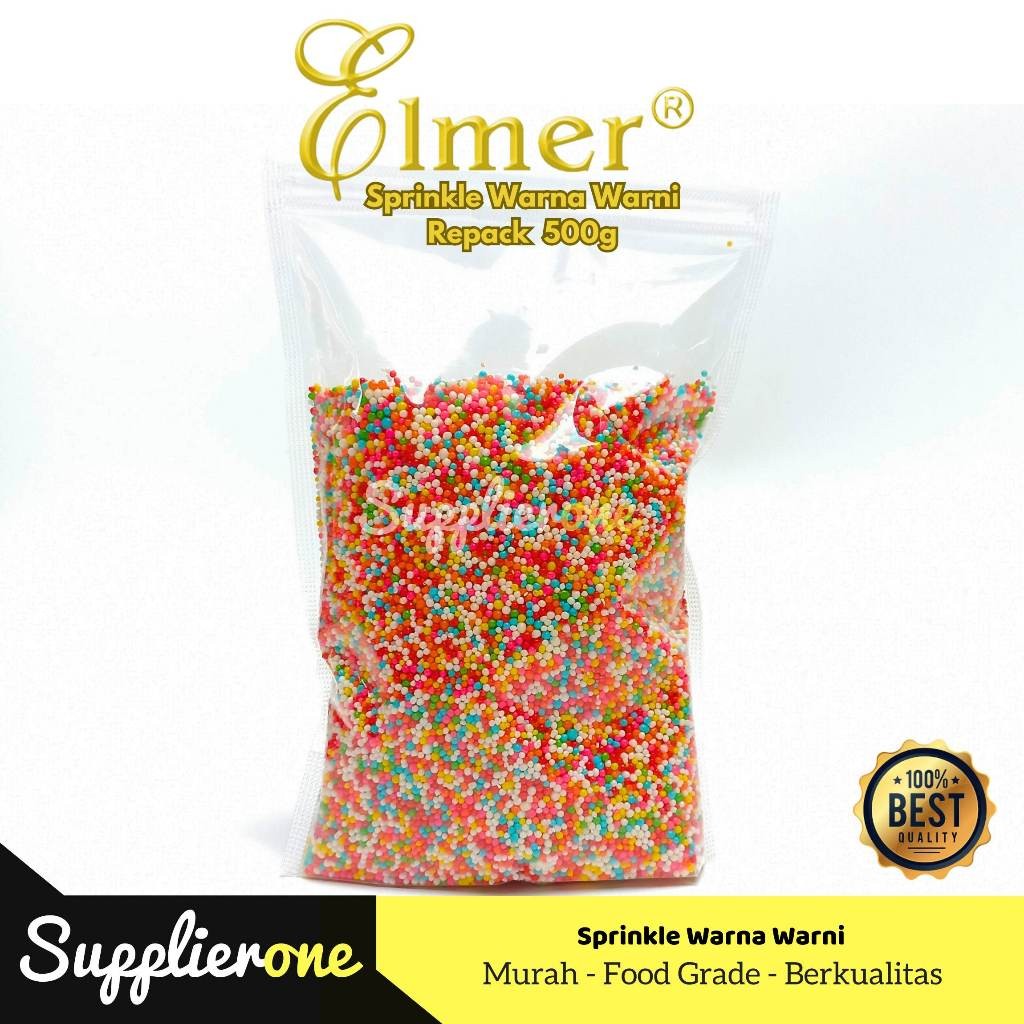 

Elmel Springkle / Toping Springkle Elmer / Toping Springkle Elmer Warna Warni / Springkle Warna Warni Repack 500g / Springkle Elmer
