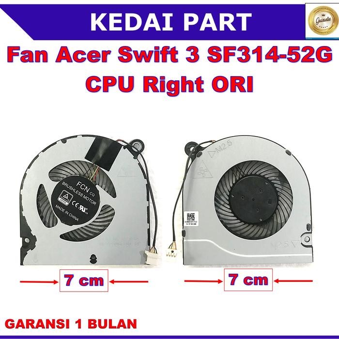Kipas Fan Acer Swift 3 SF3 SF314 SF314-51 SF314-52 SF314-52G - CPU