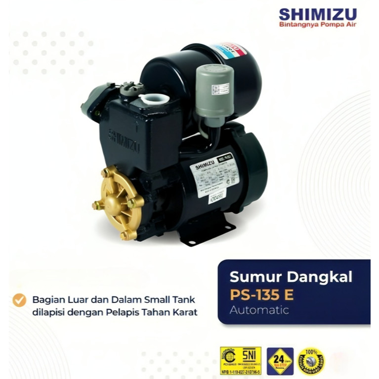 Pompa Air Non Otomatis Shimizu PS-135 BIT 125 Watt / Pompa Shimizu PS135BIT 125W Pompa Air Shimizu