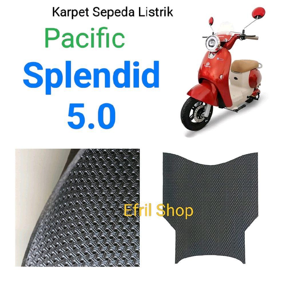 Karpet Sepeda Listrik Pacific Splendid 5.0 Bahan Karet Motif