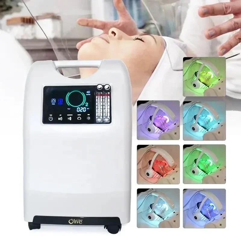 Portable Hyperbaric Oxygen Jet Therapy Machine Beauty Spa Facial Rejuvenation Skin Care Home Use wit