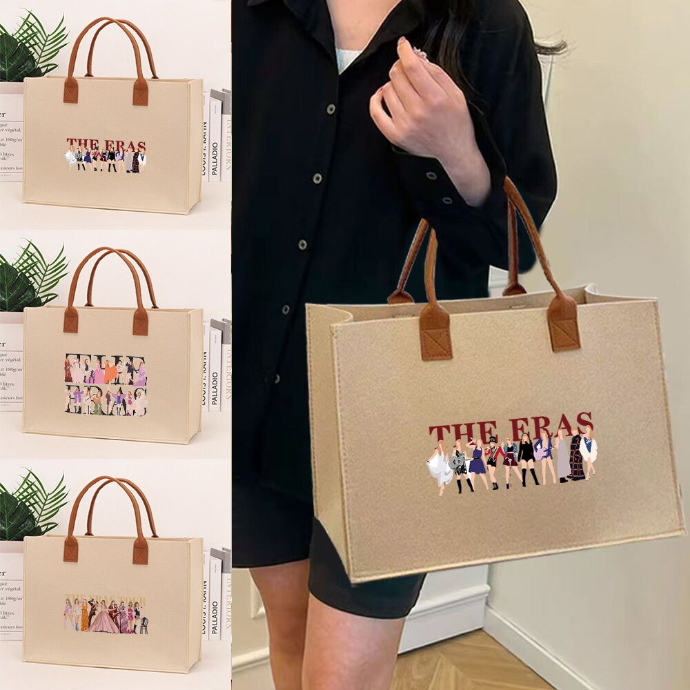 Tas Jinjing Felt Beg Felt Thick Felt Handbag Felt Mommy Bag Gift Felt Bag Large Felt Tote Bag Studen