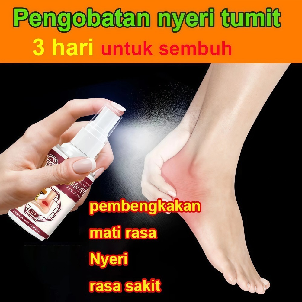 Obat Sakit Tumit,Semprotan tumit 30ml,Sakit Tumit Ketika Berjalan, Nyeri Tumit Kaki, Plantar Fasciit