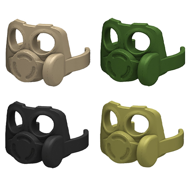 MOC Gas Mask Buig Blocks WW2 Military Solers Accessories Bricks Toys Kids Gift