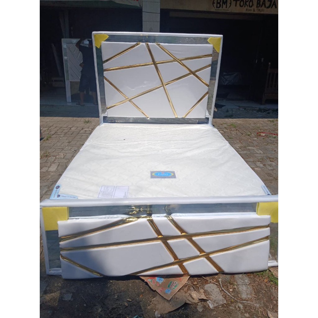 DIVAN LIST GOLD divan set sandaran minimalis modern ukuran 160x200 BANJAR