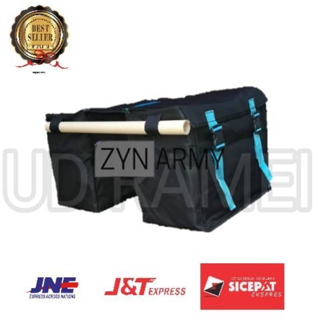 ZYN.ARMY Tas obrok motor tas pos kurir murah ukuran sedang warna hitam