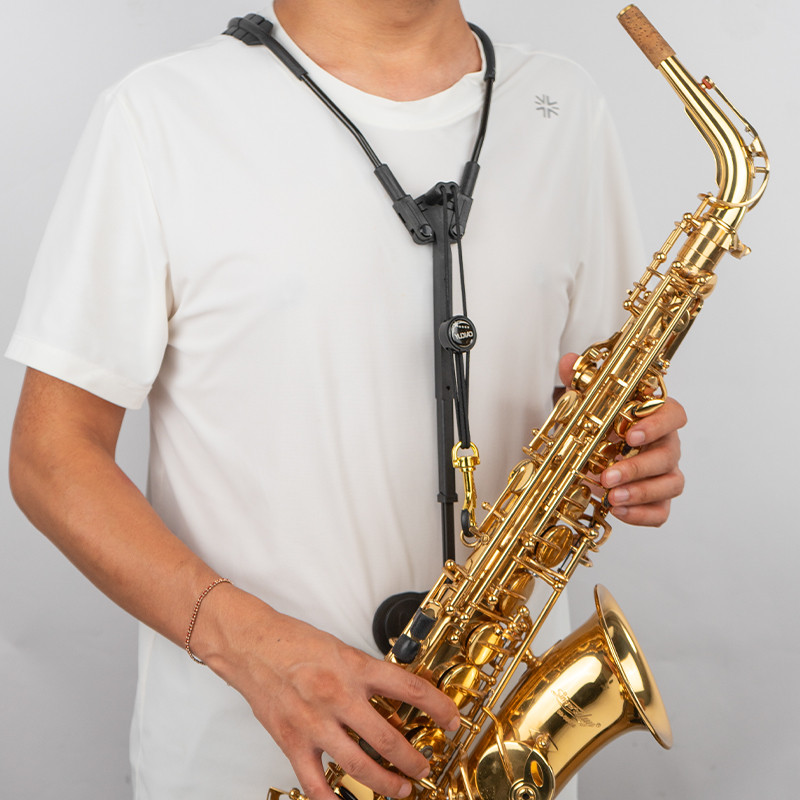Eb B-Flat Alto Tenor Soprano Saxophone Instrument Double Shoulder Strap Sling Neck Strap Strap