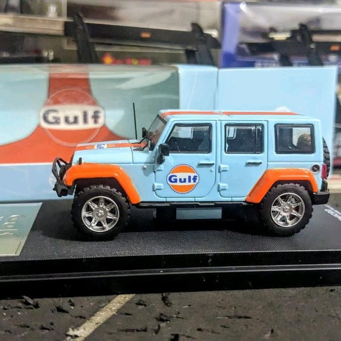 Diecast Time Micro TimeMicro Jeep Wrangler Gulf Livery