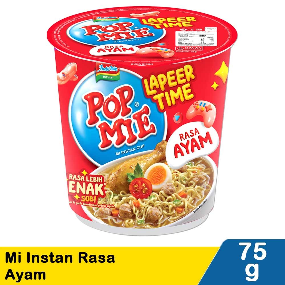 POP MIE MI INSTAN LAPEER TIME AYAM 75g