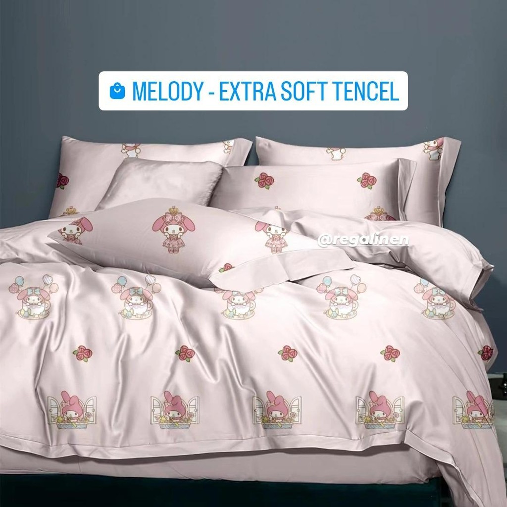 REGALINEN Sprei My Melody Tencel 60s 160x200 180x200 200x200 120x200 100x200 90x200 Premium Bedding 
