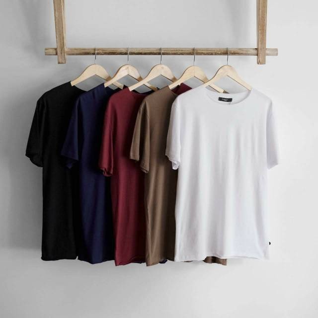 RIRUSHOP Nordhenbasic Raw Unfinished T-shirt Super Soft Cotton Pria