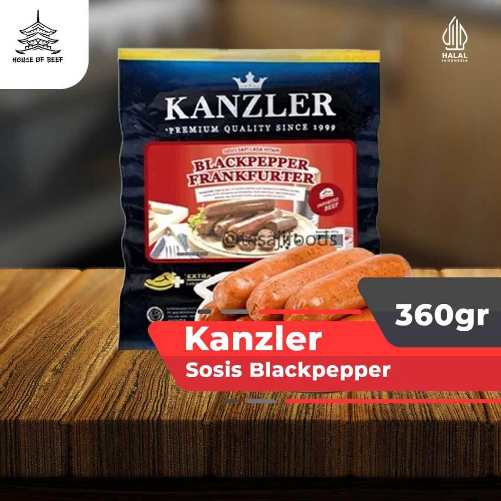 Kanzler Sosis Blackpepper 360gr Frozen Food