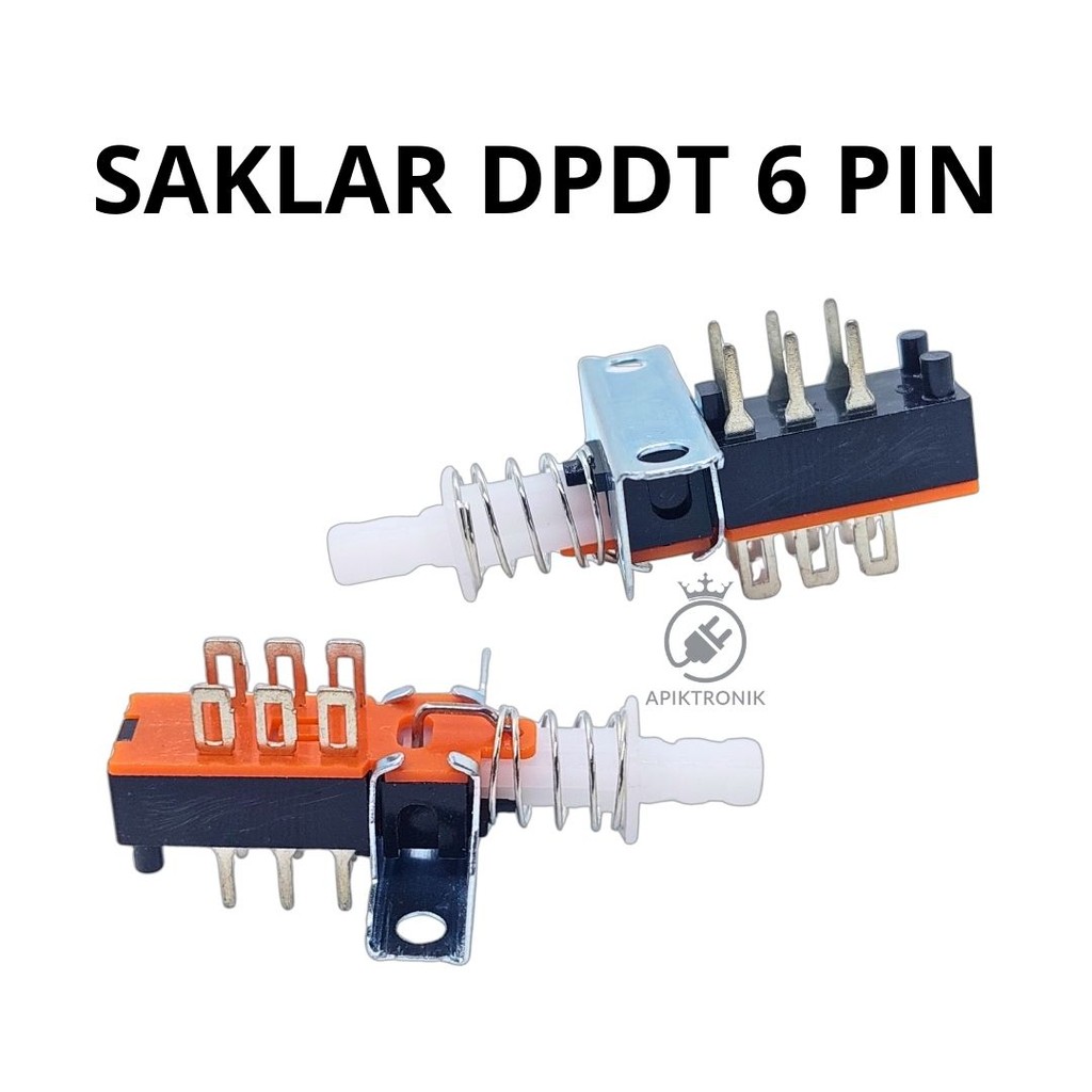 Saklar DPDT 6 Pin – Switch Tekan 3x2 DPDT 6P