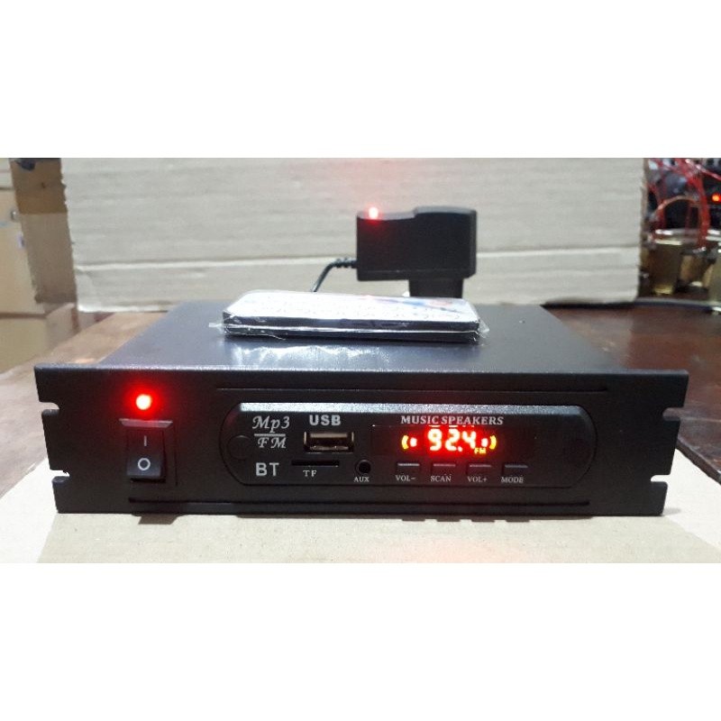 Modul Mp3 Player/Radio FM/USB/Bluetooth Dengan Remote Dan Adaptor