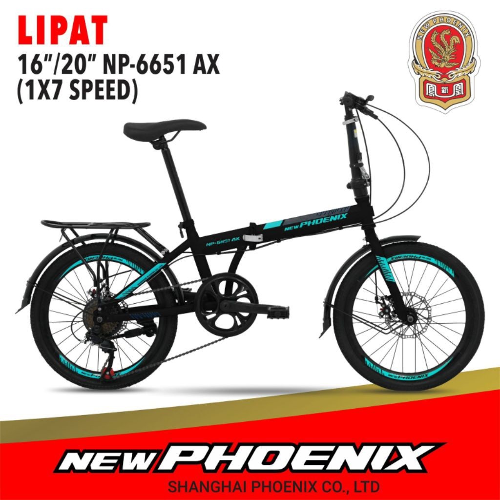 SEPEDA LIPAT 20 INCH NEW PHOENIX 6651 AX