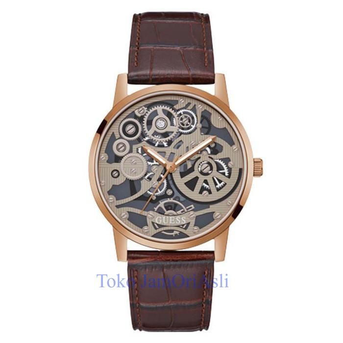 Promo Original GUESS GW0570G2 GADGET Jam Tangan Pria  Brown Leather Garansi Resmi 1 Tahun