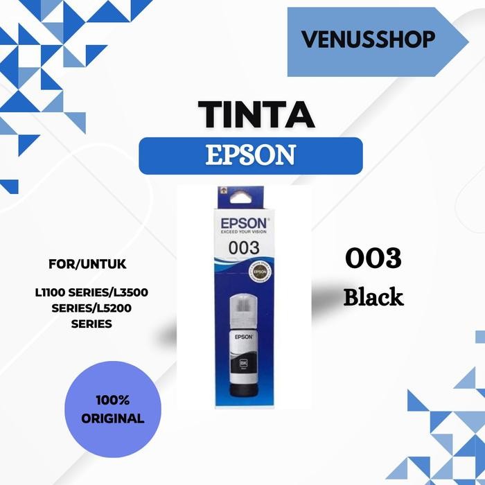 Epson Tinta 003 Black - Hitam Original