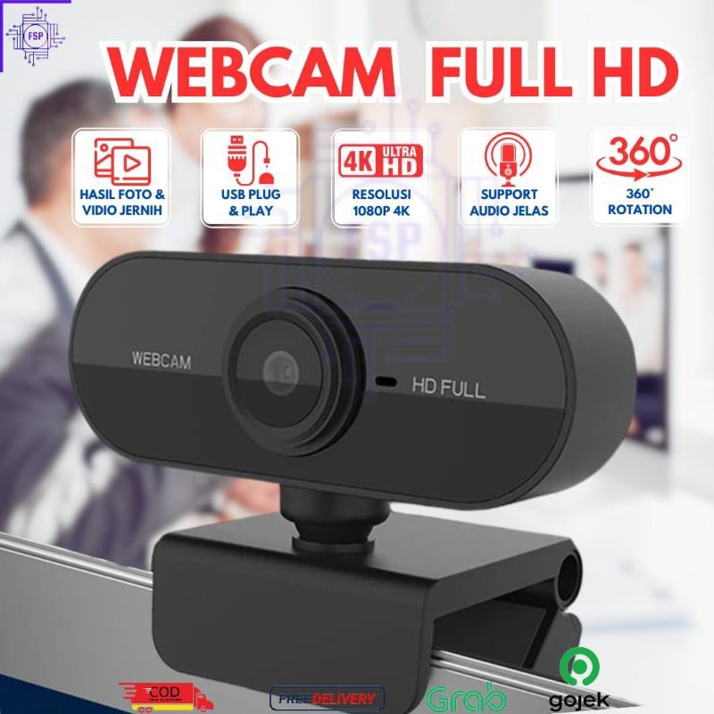 WEBCAM 4K Full HD 1080p Laptop komputer Kamera PC Camera Webcam Live streaming Jernih
