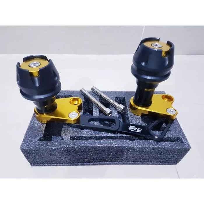 FRAME KNALPOT/JALU KNALPOT VARIASI MOTOR PCX 150/PCX 160/VARIO 160/ADV - GOLD- SEMI CNC