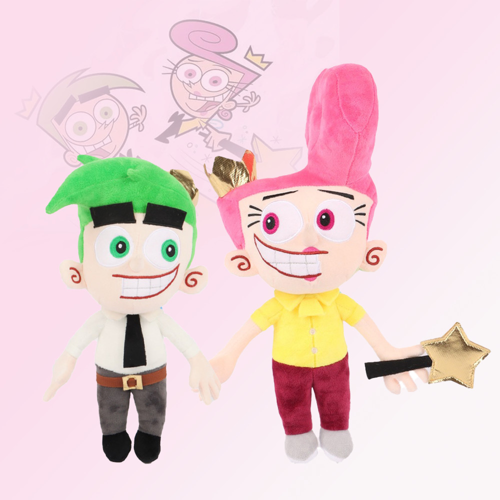 The Fairly OddParents Plush Toys Hot Anime Figure Dolls Wanda Cosmo Stuffed Toys Soft Plushies Kids 