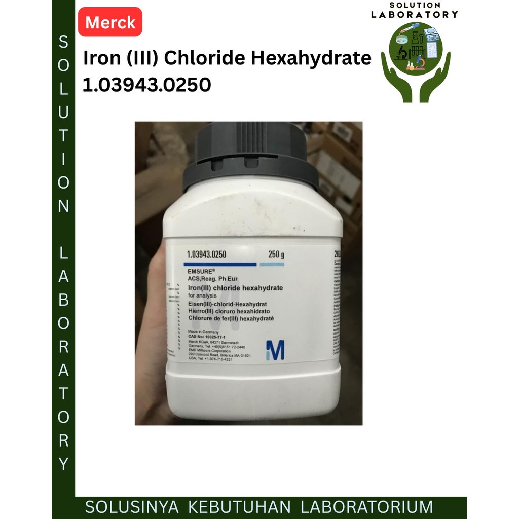 Iron (III) Chloride Hexahydrate 1.03943.0250 Merck